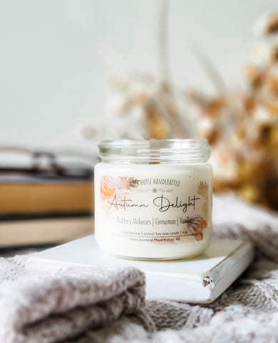 fall candle, autumn delight