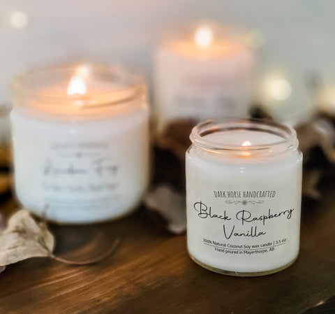 black raspberry vanilla candle