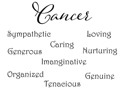 Cancer character traits