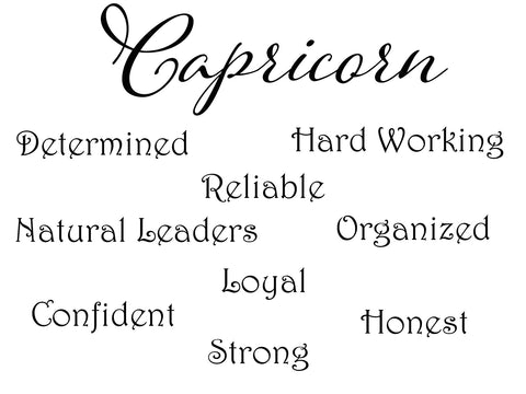 Capricorn character traits