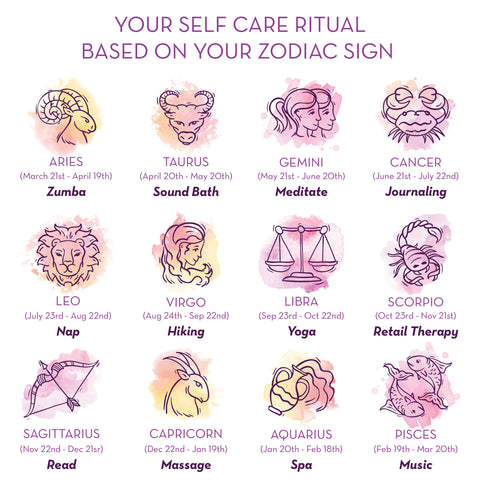 Self care for zodiac signs