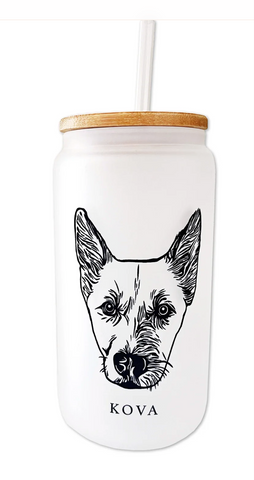 personalized dog mom drink tumbler