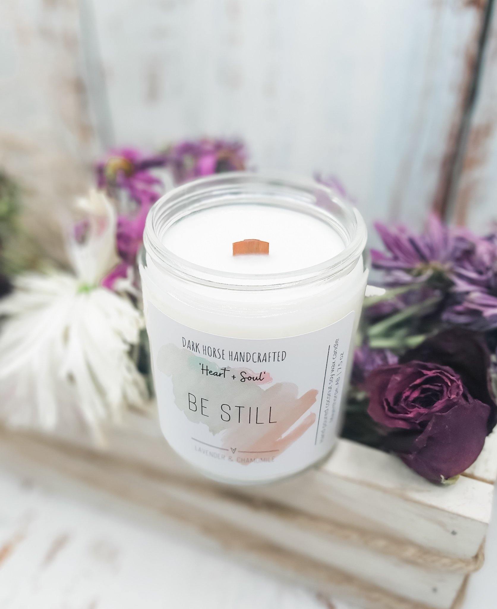 image for BE STILL - Lavender + Chamomile Scented Soy Candle