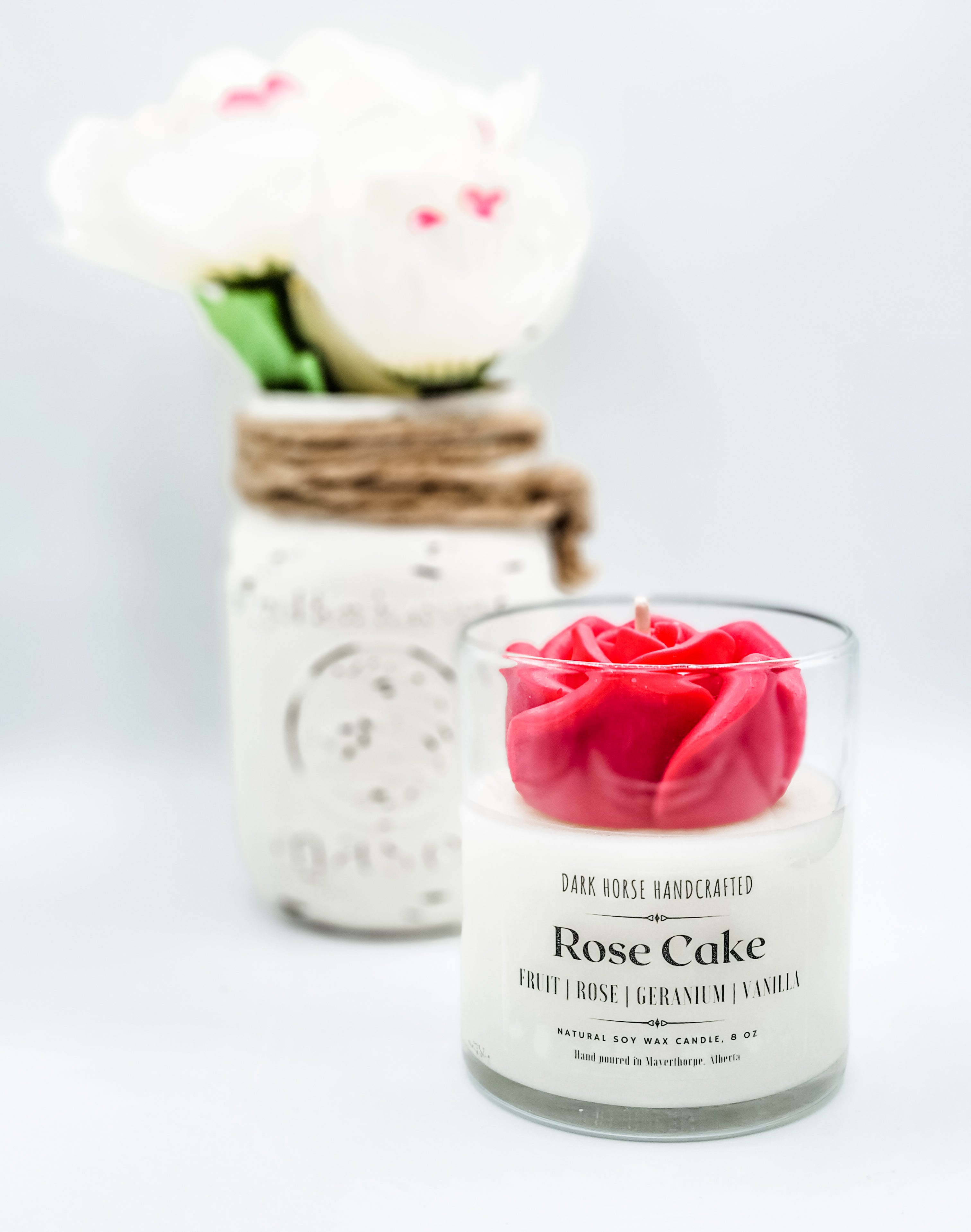 image for Always in Bloom - "Rose Cake" - Scented Soy Candle