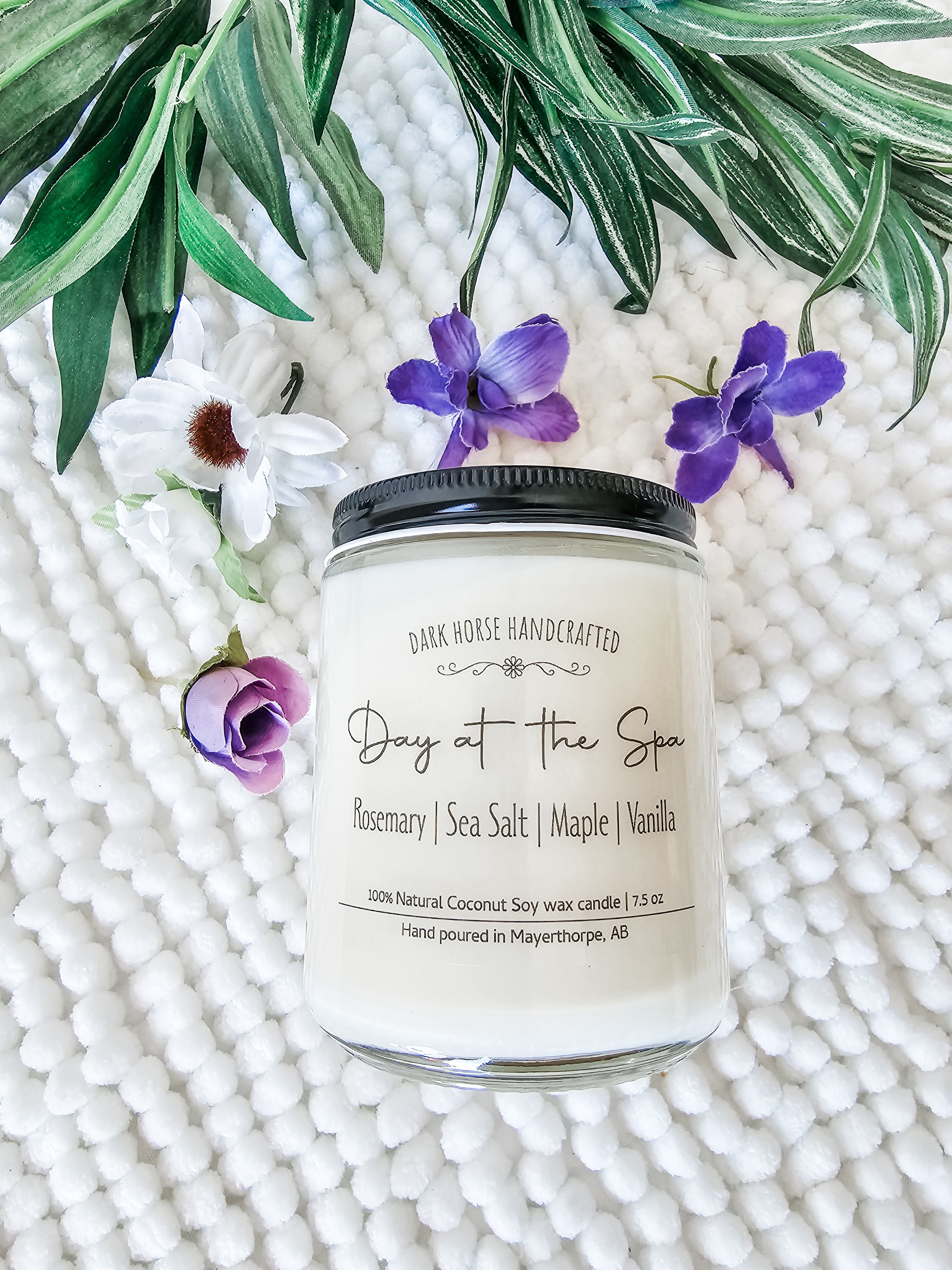 image for Day at the Spa - Scented Coconut Soy Candle