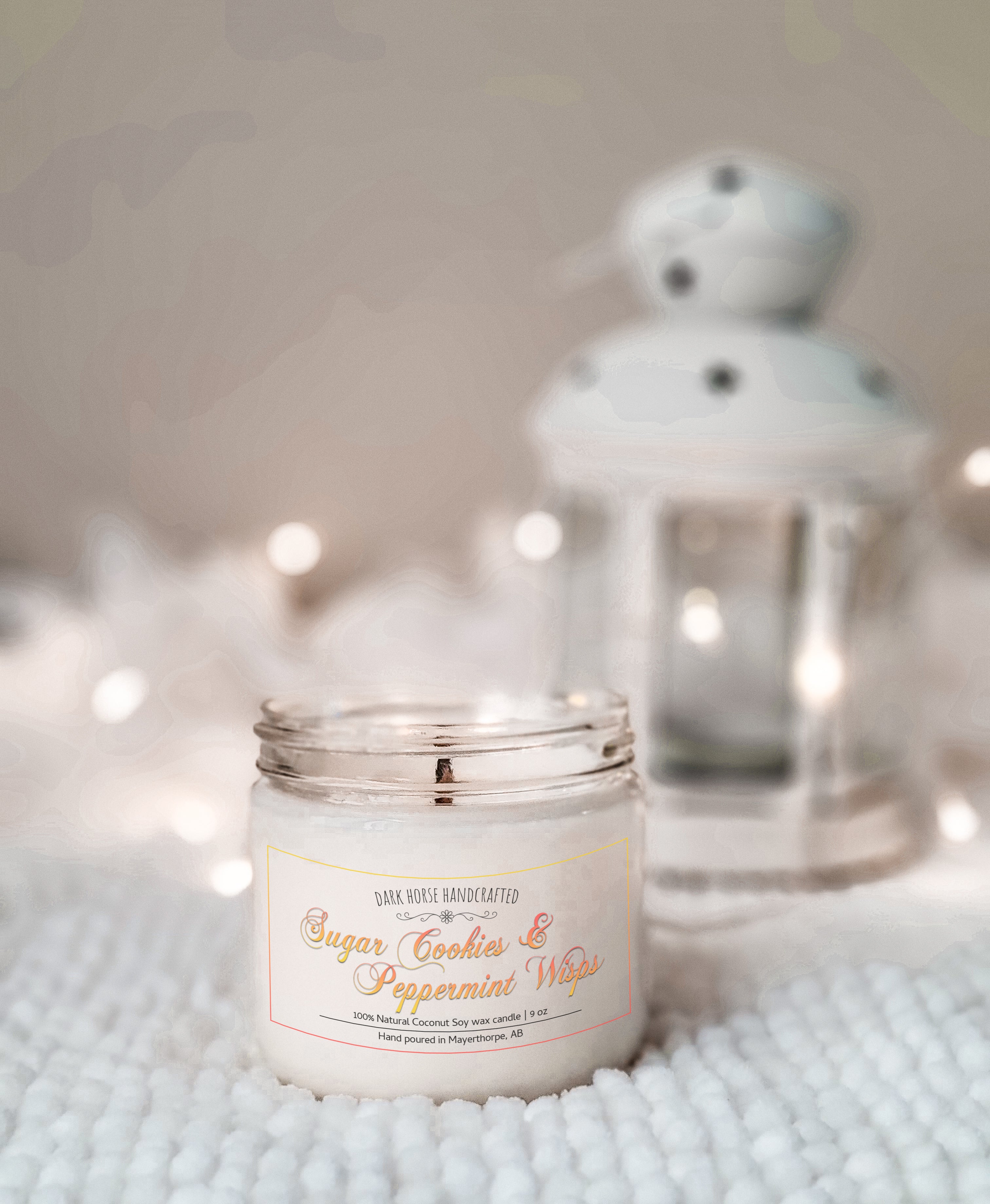 image for Sugar Cookie & Peppermint Wisps - Coconut Soy Blend Candle