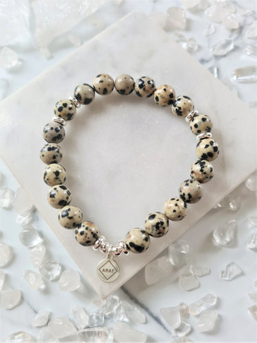 Dalmatian Jasper is a playful, happy stone promotes positivity and is an excellent tool for helping you connect with your inner child