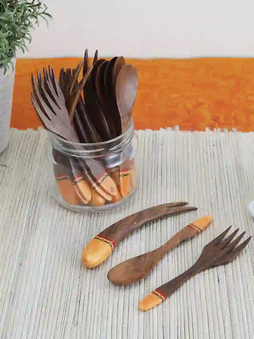 Mango Wood Small Cutlery Set