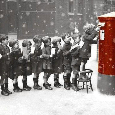 Children waiting their turn to mail there letter to Santa via the USPS
