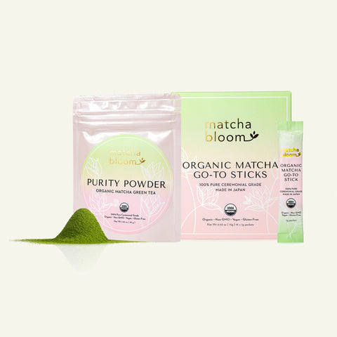 Matcha Purity Powder  Organic Stone Ground Green Tea Matcha Powder 
