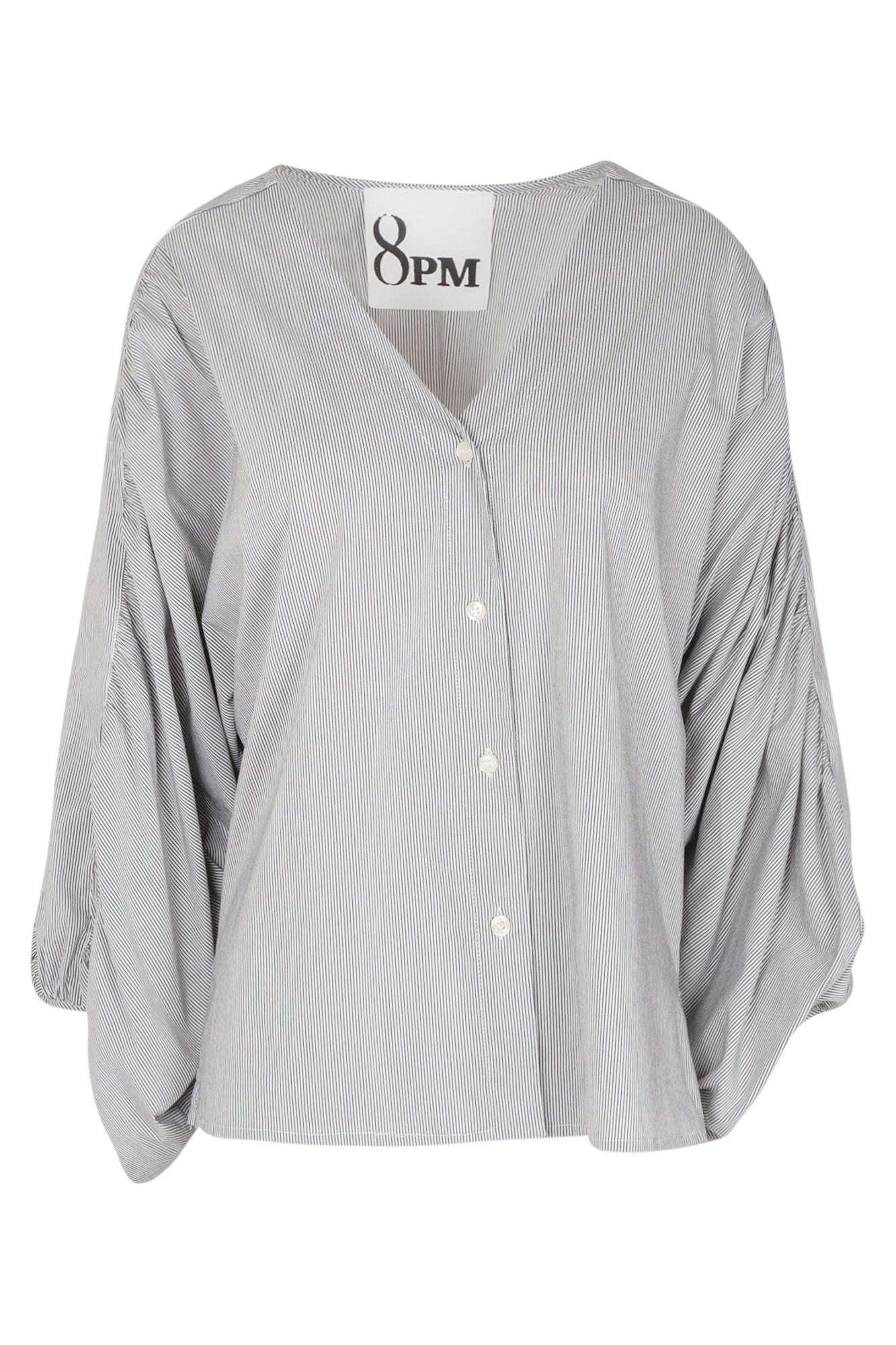 8pm - Camicia - 430333 - Bianco/Grigio