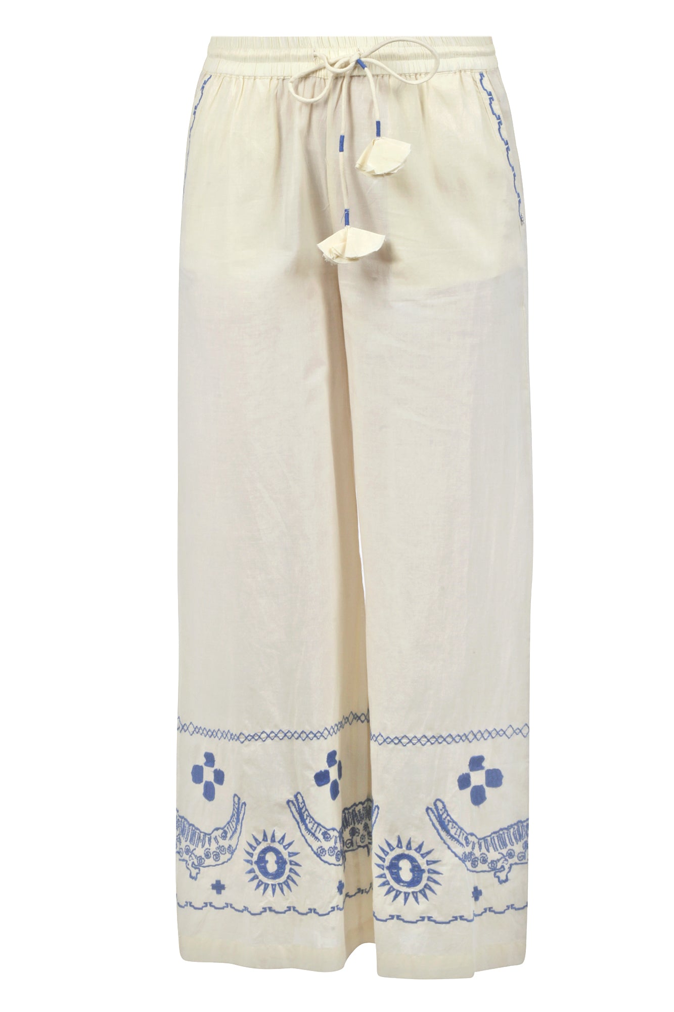 Ottod'ame - Pantalone - 430777 - Avena/Azzurro