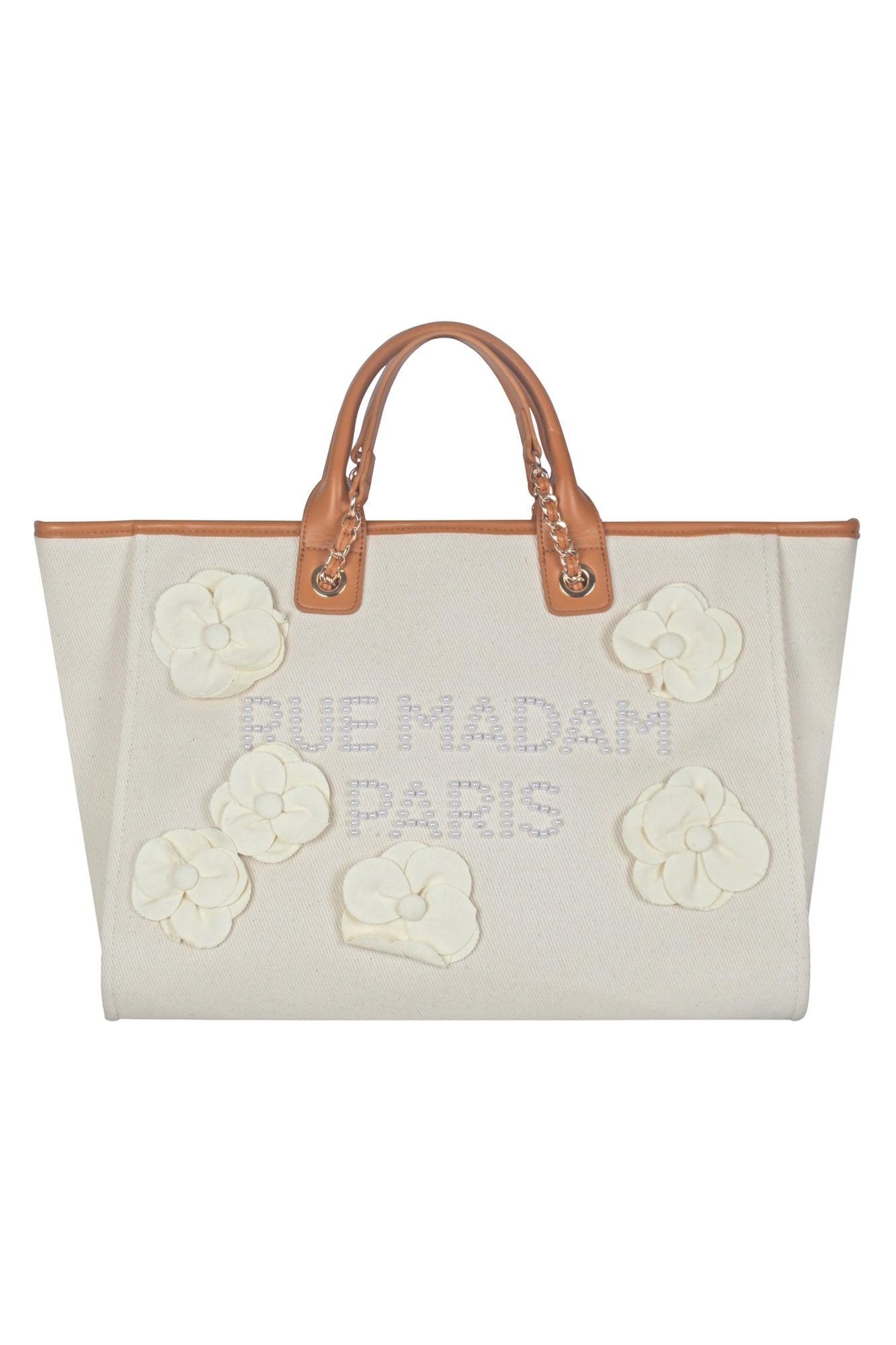 Rue Madam - Borsa grande - 430986 - Beige/Cuoio