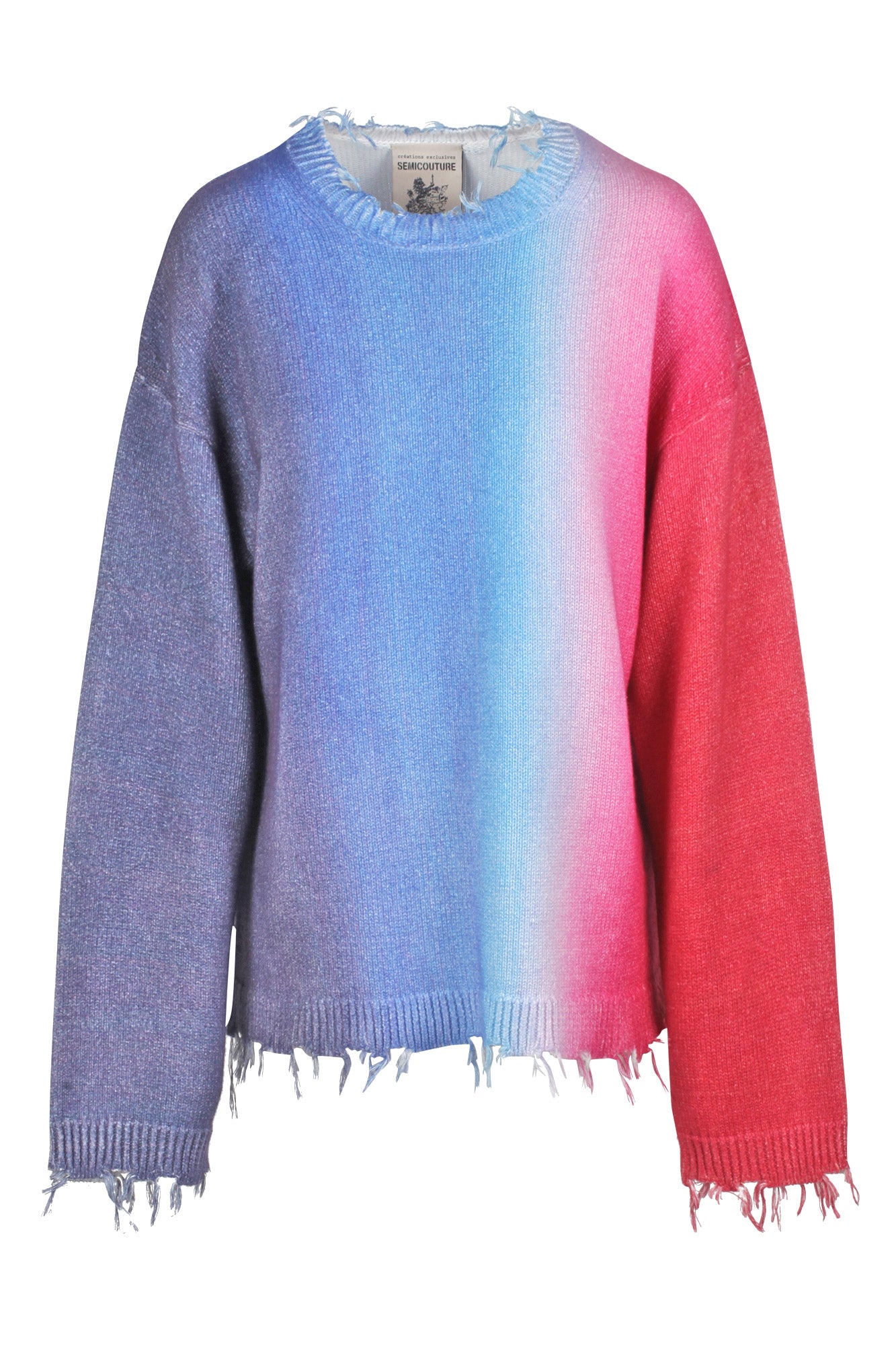 Semi Couture - Maglia - 430493 - Rosa/Azzurro