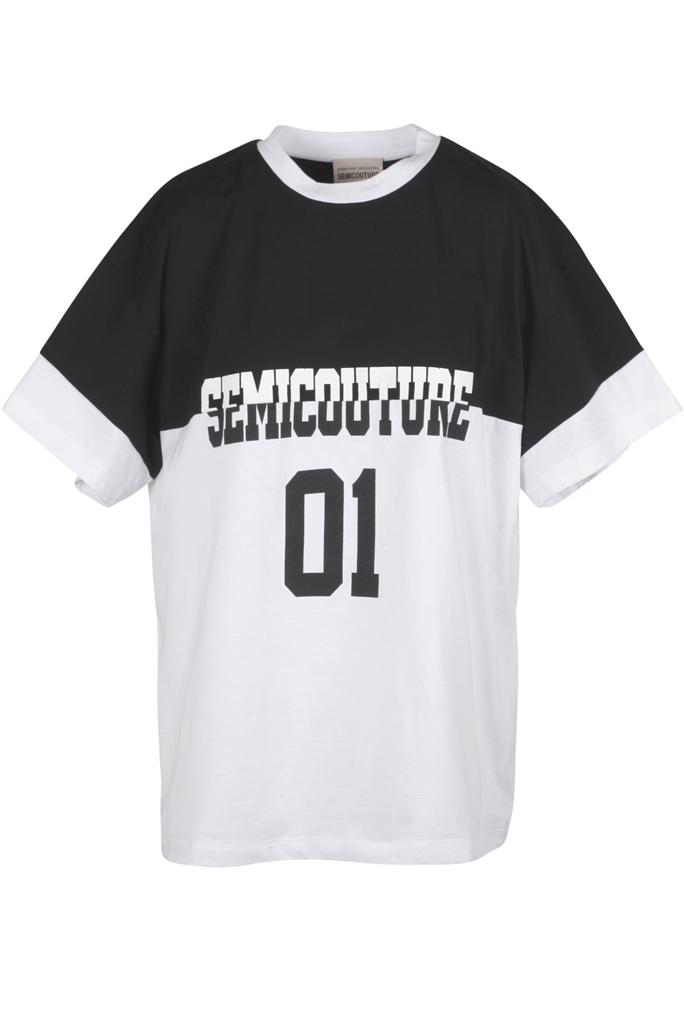 Semi Couture - T-shirt - 430498 - Bianco/Nero