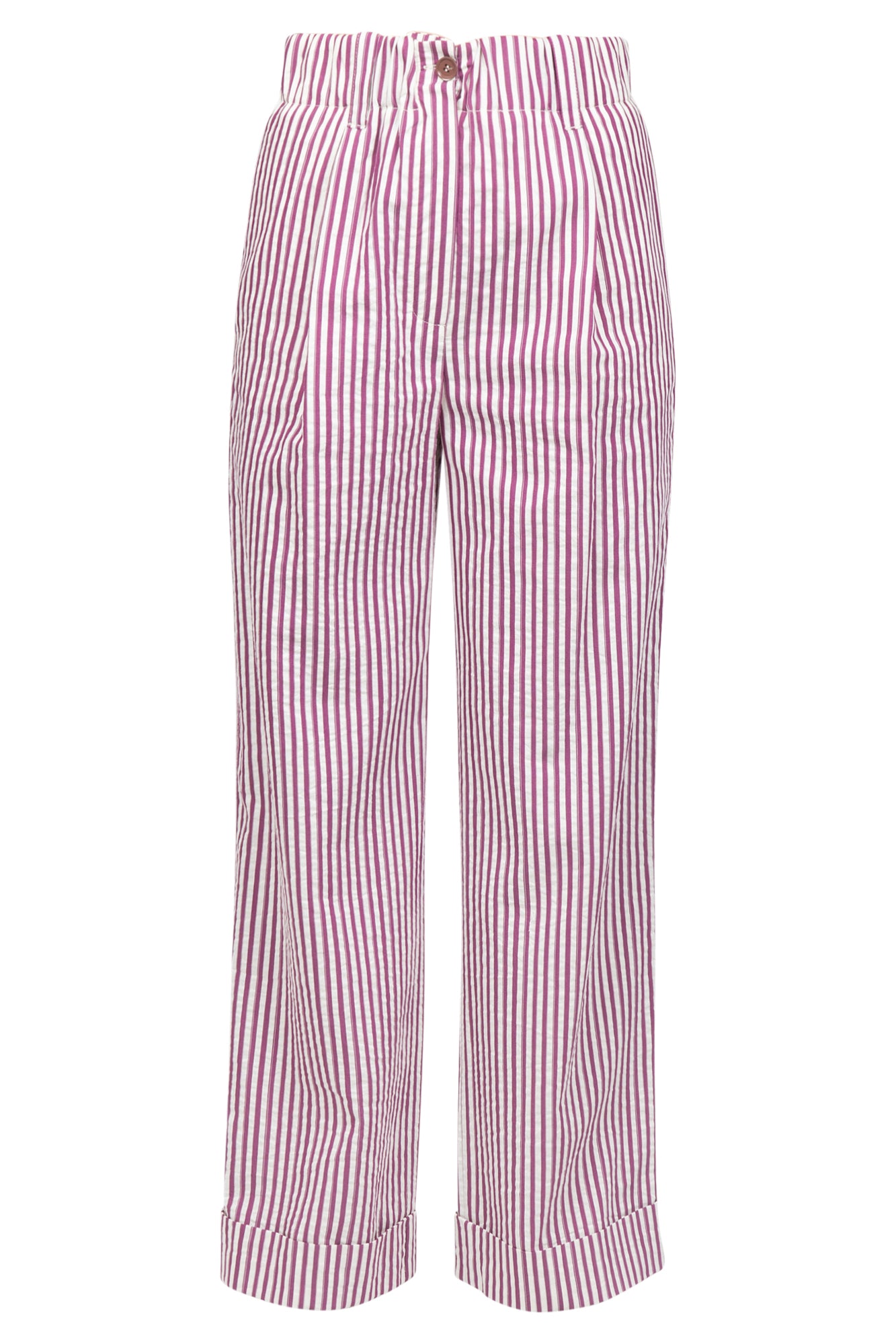 Alysi - Pantalone - 430690 - Bianco/Ciclamino