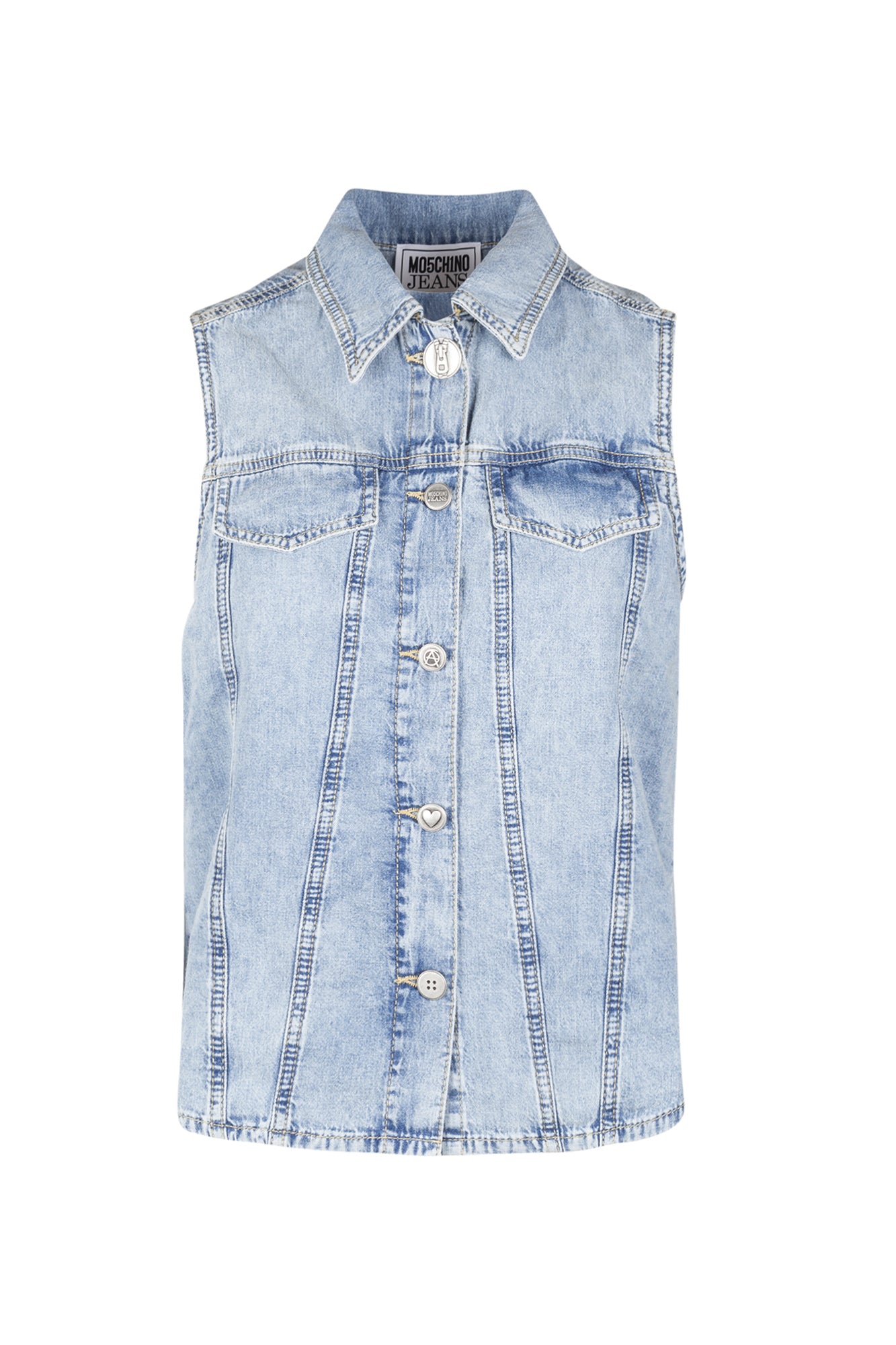 MO5CH1NO JEANS - Moschino - Camicia smanicata - 430107 - Denim