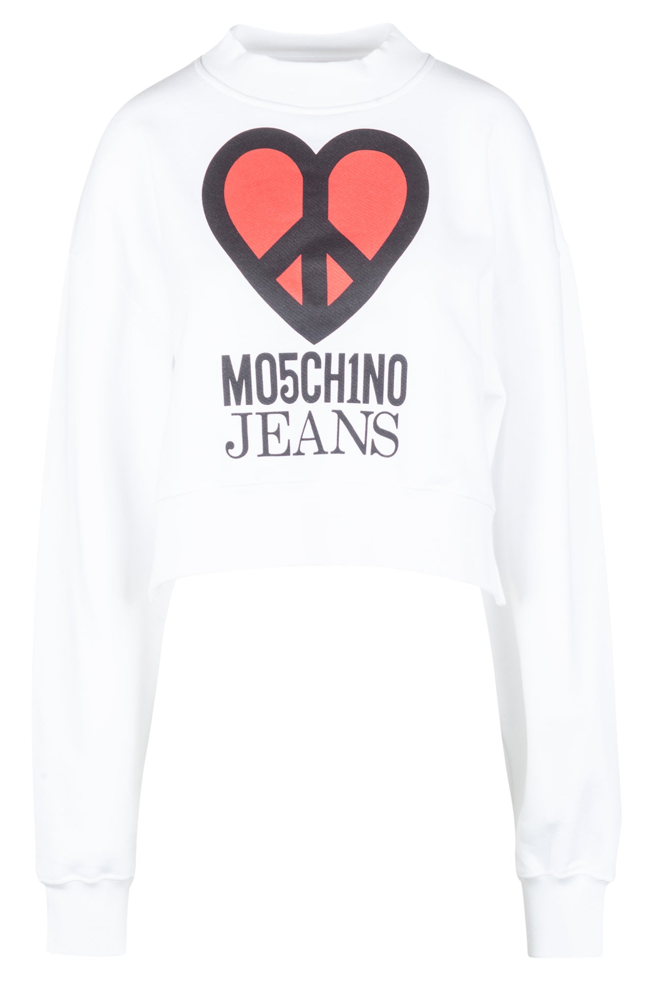 MO5CH1NO JEANS - Moschino - Felpa crop - 430119 - Bianco