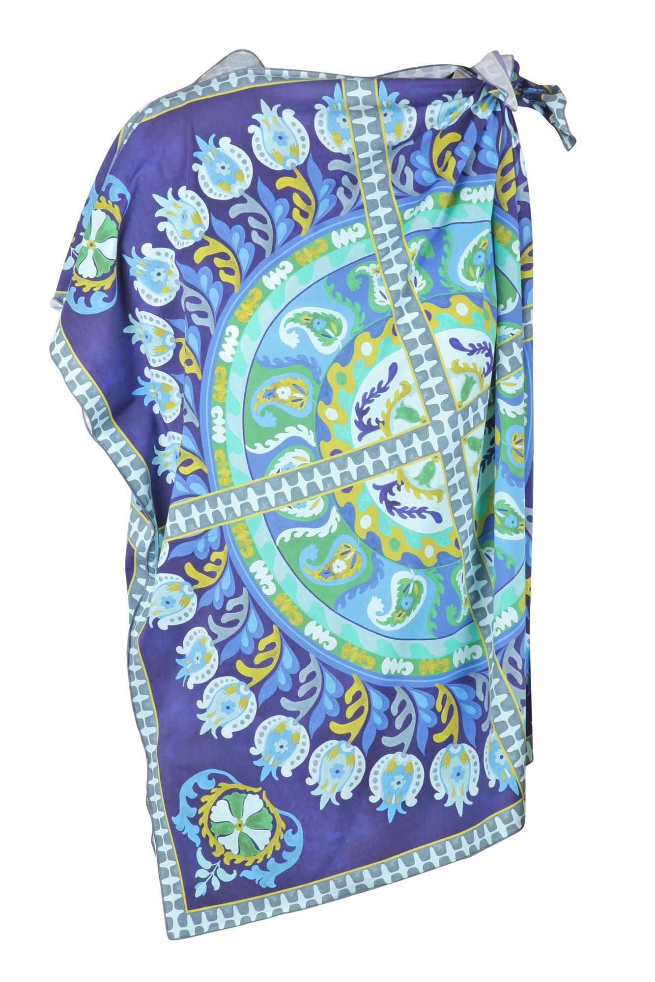 Maliparmi - Top a foulard - 430551 - Blu/Azzurro