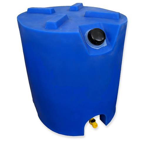 5 Gallon Stackable Blue Water Tank ‐ Set of 4 w/spigot and water treatment. Legacy Premium Food Storage