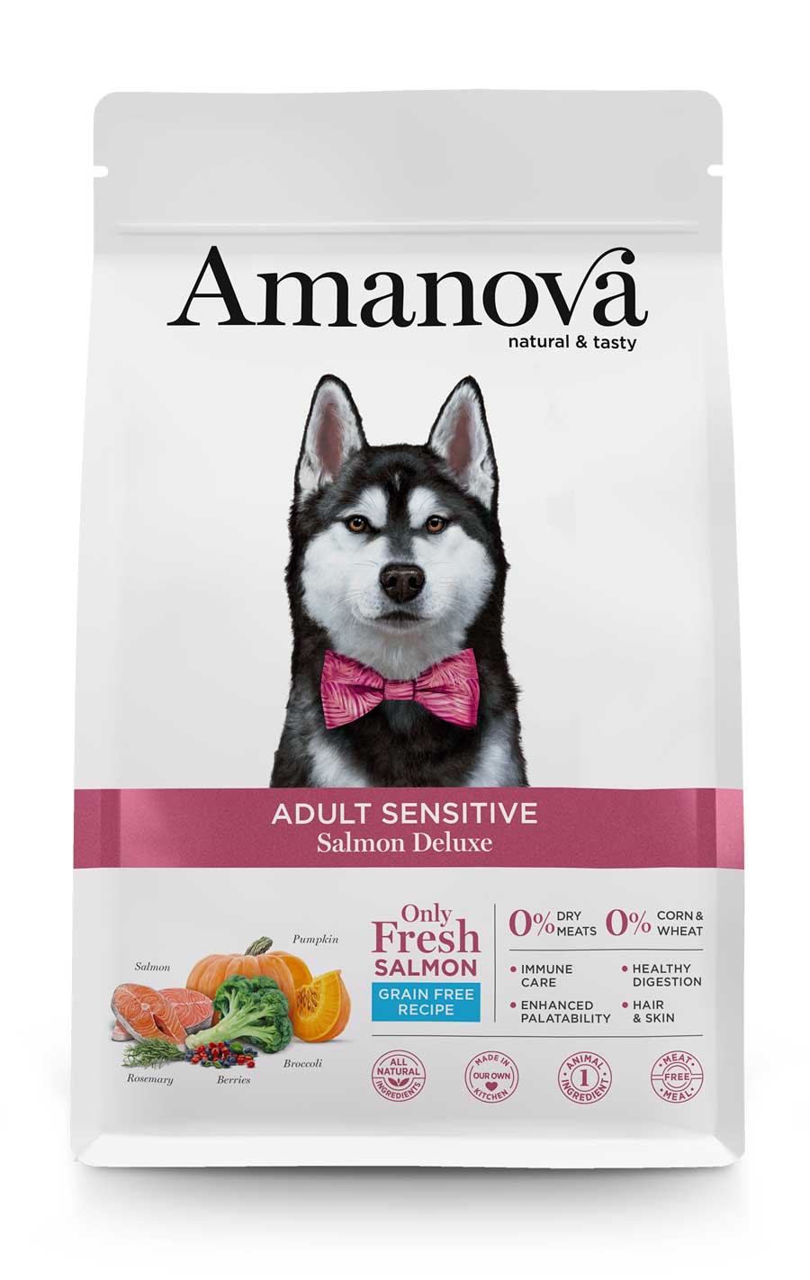 Labor Bienes Puno Pienso hipoalergénico de salmón para perros | Amanova – Onlyfresh.com