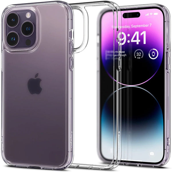 Schutzhülle für iPhone 14 Pro Max, Spigen Ultra Hybrid, Matt-Transparent