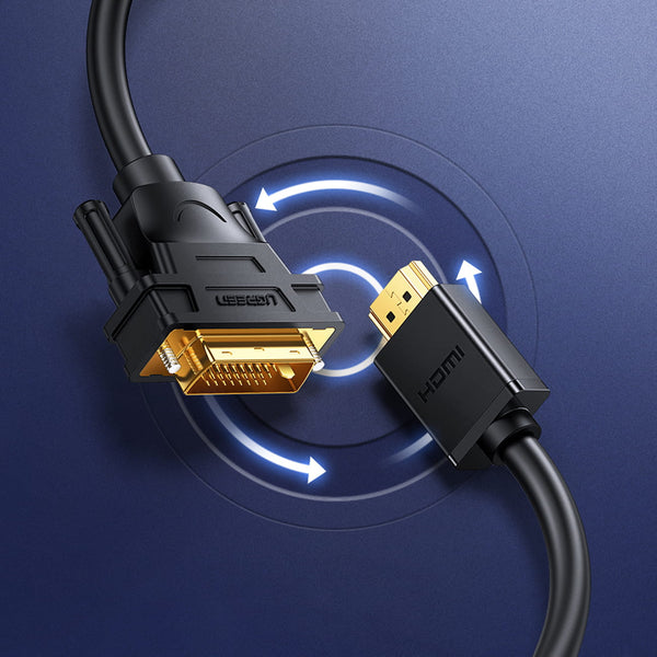 Kabel Ugreen HD127 micro HDMI - HDMI 2.0, 4k 60Hz, 2m, Schwarz