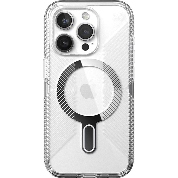 Schutzhülle für iPhone 15 Pro, Speck Presidio Perfect-Clear Grip ClickLock MagSafe, Transparent