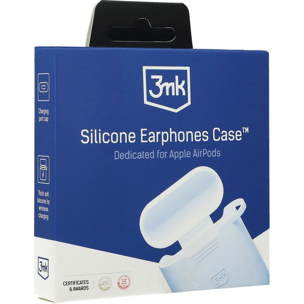 Schutzhülle für Apple AirPods Pro, 3mk Silicone Earphones Case, Weiß