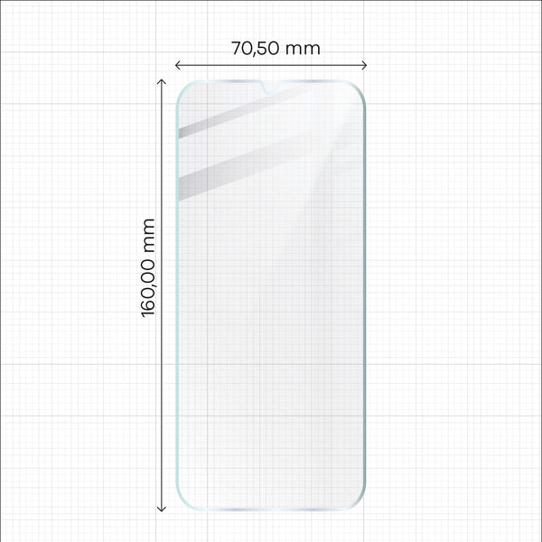 Gehärtetes Glas Bizon Glass Clear - 3 Stück + Kameraschutz, Galaxy A14 5G