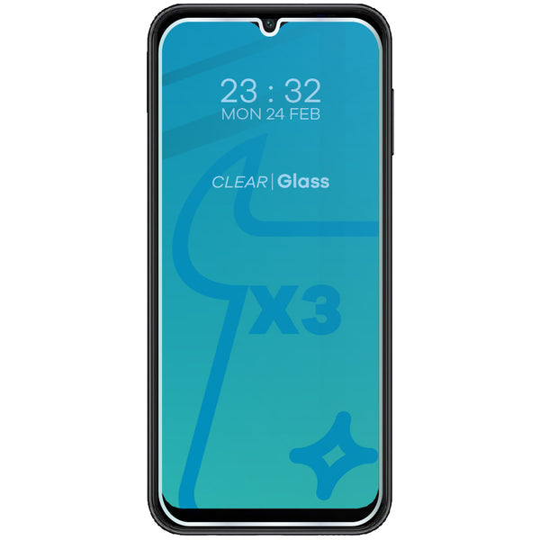 Gehärtetes Glas Bizon Glass Clear - 3 Stück + Kameraschutz, Galaxy A14 5G