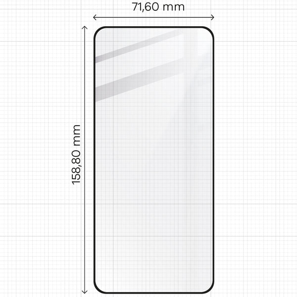 Gehärtetes Glas Bizon Glass Edge 2 für OnePlus Nord 3, schwarz