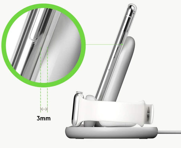 Induktionsladegerät Belkin Boost 3in1 Qi für Apple Watch / Airpods / Iphone, Weiß