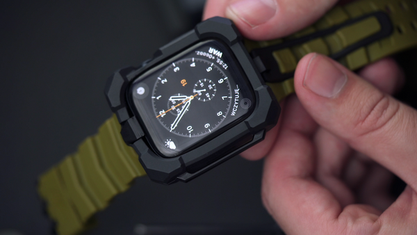 Schutzhülle mit Armband Element Case Special Ops X4 für Apple Watch 8/7 45 mm, Olive/Schwarz