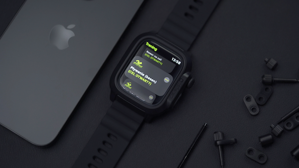 Schutzhülle Catalyst Total Protection für Apple Watch 8/7 45 mm, Schwarz