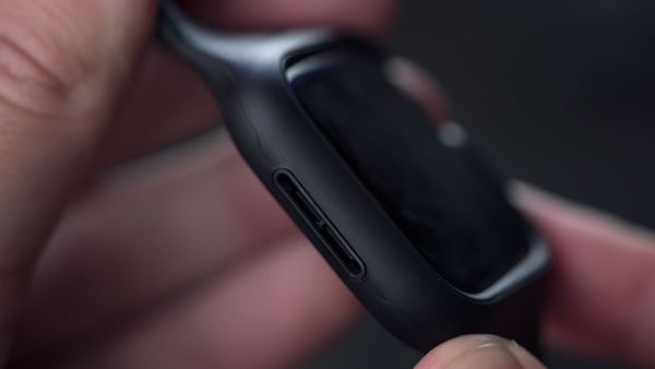 Hülle mit einem Armband Spigen Liquid Air Pro für Apple Watch 8 / 7 45 mm, schwarz