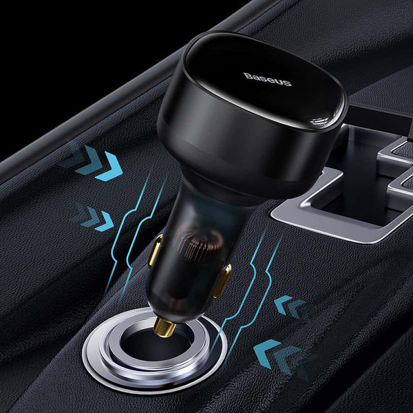 Autoladegerät Baseus Enjoyment 33W, 2x USB-C, Schwarz