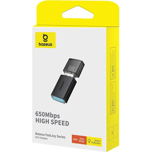 USB-A Netzwerkadapter Baseus FastJoy Serie BS-OH170 650Mbps 5GHz, Schwarz