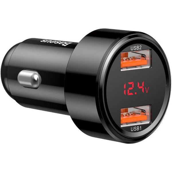 Autoladegerät Baseus Magic Series 2x USB-A PD 3.0, QC 3.0, 45W, Schwarz