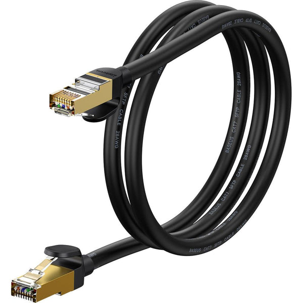 Netzwerkkabel Baseus Speed Seven RJ45, 10Gbps, 1m, Schwarz