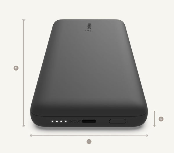 Akku Belkin Boost Plus Power Bank 10K 18W 10000 mAh, Schwarz