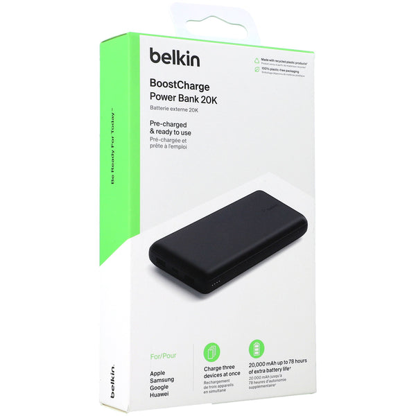 Akku Belkin Boost Power Bank 20K 15W 20000 mAh, Schwarz