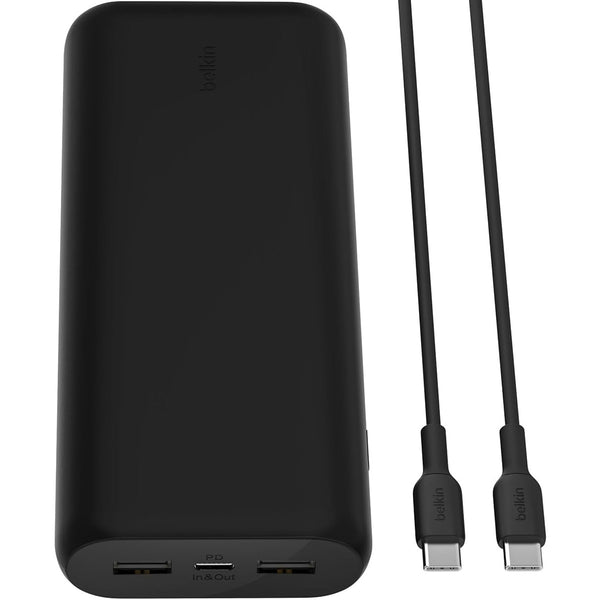 Akku Belkin Boost Power Bank 20K 20W PD Compact 20000 mAh, Schwarz