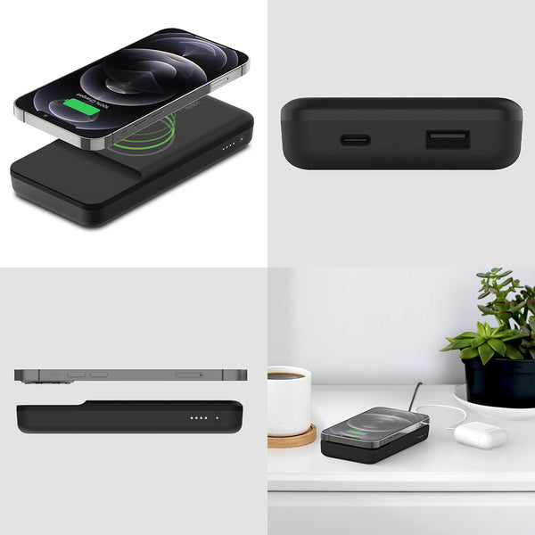 Akku Belkin Boost Power Bank für MagSafe Qi 10K 7,5W 10000 mAh, Schwarz