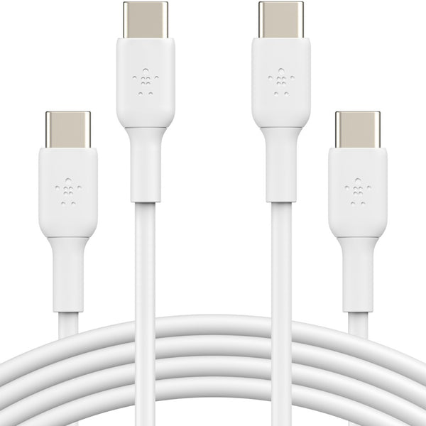 Kabel x2 Belkin Boost Charge PVC 2-Pack USB-C für USB-C 1m, weiß