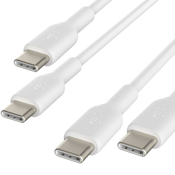 Kabel x2 Belkin Boost Charge PVC 2-Pack USB-C für USB-C 1m, weiß