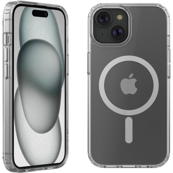 Schutzhülle für iPhone 15, Belkin SheerForce Treated mit MagSafe, Transparent