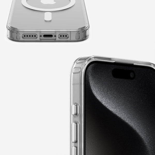 Schutzhülle für iPhone 15 Pro Max, Belkin SheerForce Treated mit MagSafe, Transparent