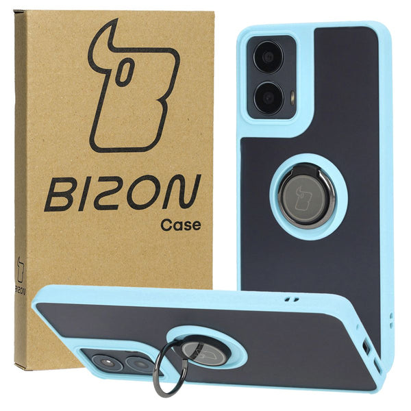 Handyhülle mit Fingergriff Bizon Case Hybrd Ring für Motorola Moto G04 / G24 / G24 Power