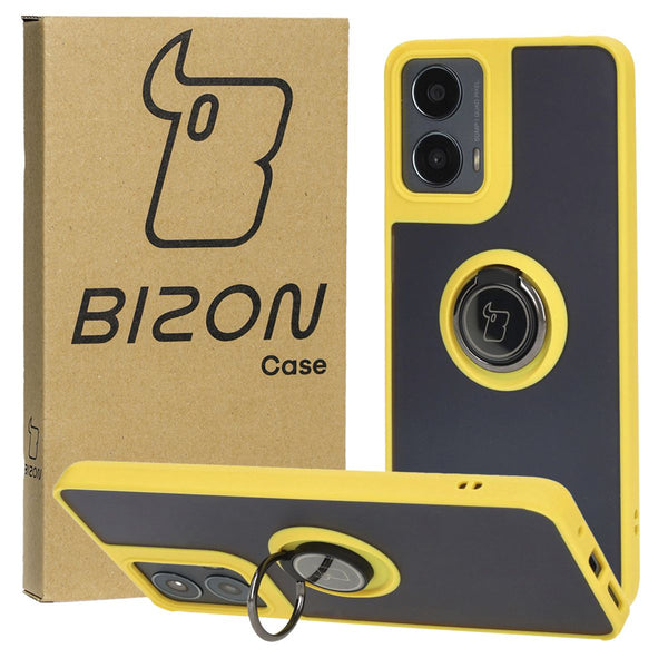 Handyhülle mit Fingergriff Bizon Case Hybrd Ring für Motorola Moto G04 / G24 / G24 Power